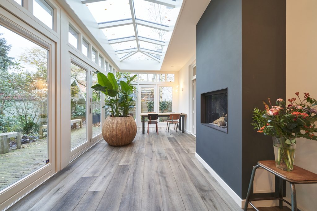 Thuis als favoriete bestemming met een serre